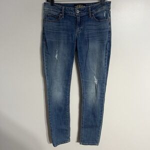 Lucky Brand Women's Lolita Skinny Jeans Size 4 Regular Distressed‎ Medium Wash